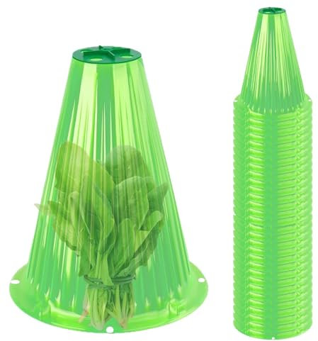 Lot de 30 cloches de jardin pour - En verre transparent - Réutilisables - Protège les contre les animaux - Couvercle de ventilation
