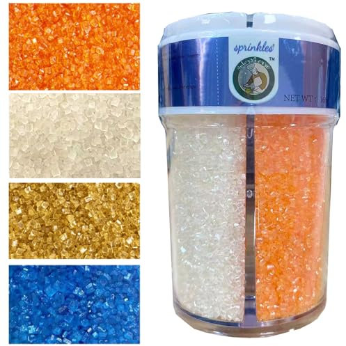 Essbare Kuchen Dekoration Zuckersand Schleifzucker Orange Weiß Gold Blau 168g 5,92oz Kuchen Brot Eis Dekoration Halloween Weihnachten Valentinstag Geburtstagsfeier