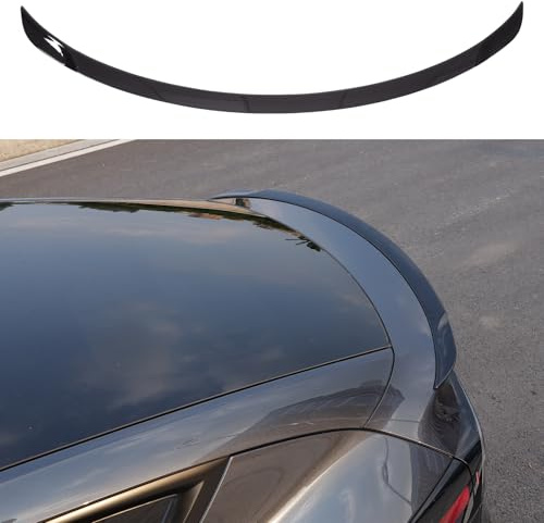 TOPABYTE Aileron pour Tesla Model Y Juniper 2025 2026 Accessoires de la Série Launch Series Original Becquet Arrière Spoiler (Noir Brillant)