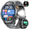 BENYAR SMART Smartwatch Uomo, Smartwatch Militare Uomo Fitness con Chiamate Bluetooth,1.75 Orologio Intelligente 110+ Modalità Sportive/1000 mAh/Sonno/Torcia per Android IOS, Nero lucido