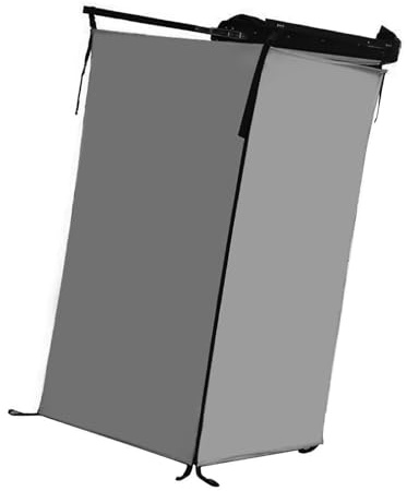 Sharplace Toilettenzelt Mobiles Duschzelt für Outdoor Camping, tragbares Duschzelt mit UV-Schutz, Umkleidezelt Seitenbadzelt für Fahrzeuge, Sichtschutzzelt für Strand, Wohnwagen, Heckklappe, Grau