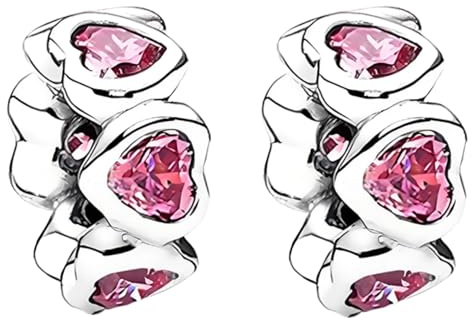 Doyafer Chaîne Sécurité Fermoir Clip pour Bracelet Charme en Argent 925 | Conception Ajustable Compatible Avec Bracelets et Colliers à Perles de Type Charme