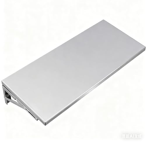 Klapptisch Aus Edelstahl, Hänge Esstisch, Klapptische Für Kleine Räume, Schwebender Schreibtisch Mit Klappbaren Metallhalterungen Für Garage, Homeoffice, Küche Und Esszimmer(60x35cm/23.6x13.8in)