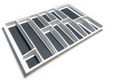Generic Lana Solution Besteckeinsatz für 80er Schublade, 473,5 mm x 697 mm, weiß