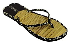 DEADE Tongs en paille pour femme colorée, multicolore, 36 EU