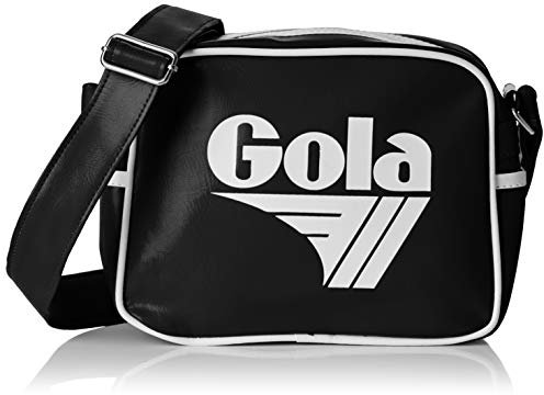 Gola Micro Redford, Unisex-Erwachsene Kuriertasche, Schwarz (Black/White)