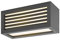 SLV BOX-L | LED Wandleuchte, Außenbeleuchtung von Wänden, Wegen, Eingängen, LED Strahler, Wand-Lampe aussen, Aussenleuchte LED, Gartenlampe, Wege-Leuchte | anthrazit, IP44, LED Inside, 3000K, 600lm