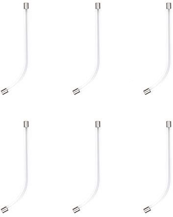 6 Stück klare Sprachröhren für Plantronics Headsets Ersatz-Zubehör für Encore, Tristar, SupraPlus, Duoset und Duopro
