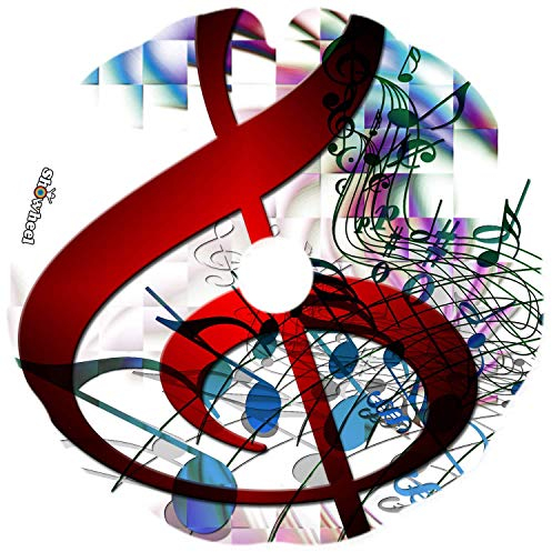 Flasque: Protège-Rayon Fauteuil Roulant (Paire) pour Main Courante de 51,51 à 52,50cm de Diam. Extérieur, Fixation Plate - Clé de sol