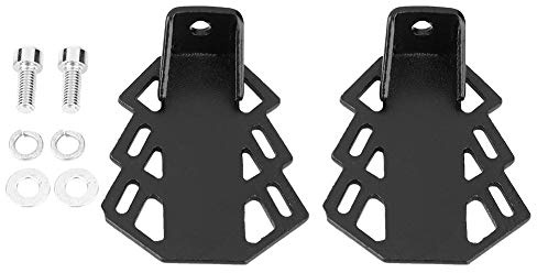 Mountainbike Hinterrad Pedal Fußrasten, 2er Set, Anti-Rutsch, 5mm Loch | Robuste Eisenkonstruktion, hohe Belastbarkeit 50-100kg, einfache Montage, langlebig und rostbeständig