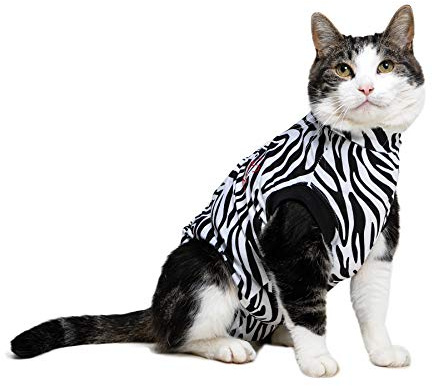 MPS Medical Pet Shirt Katze, Zebra Print, XXXXS