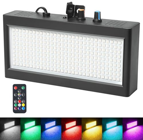 Flashing Strobe Light, Remote Strobe Lights 270Led Colorful Strobe Light for Parties, Dj Lights Led Atomic Stroboscope Light for Strobe Lighting