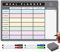 TMS A4 Weekly Meal Planner for Fridge | Magnetic Whiteboard Calendar and Shopping List | Use for Food Prep and Family Planning | Dry Wipe Memo Board for Kitchen | Made in the UK [30 x 21cm]