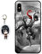 Hülle für iPhone X/iPhone XS Attack on Titan Anime Handyhülle [Mit Angriff auf Titan Schlüsselbund] Cartoons Silikon Sanft Bumper Case Hülle für iPhone X/iPhone XS