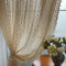 GJBHD Beige Schiere Vorhänge Zu Schlafzimmer,Baumwollleinen Häkeln Stricken Vorhang,Retro Rod Taschenfenster Boho Chic Blackout Fenster Vorhänge-Beige 100x150cm(39x59inch) 1panel