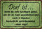 Metall Schild 20x30cm Dorf ist Sprüche Vintage Blechschild
