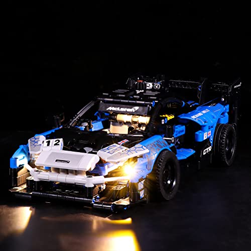 LocoLee Led Licht Set Kompatibel mit LEGO McLaren Senna GTR,Dekorations Led Beleuchtungs Set Compatible with LEGO 42123 Technic Light Kit,Nur Lichter Set,Kein Modell (Standard Version)