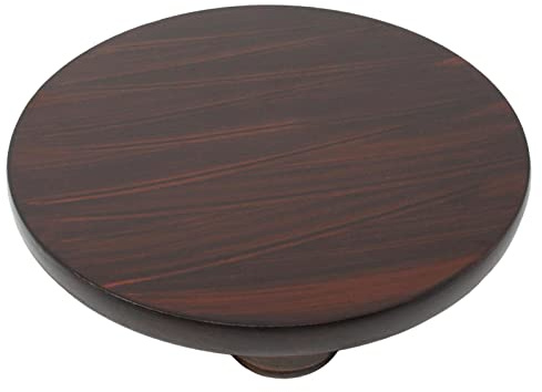 Chapati Board - Round Roti Board Chakla Indian Puri Patla Polpat Wooden Dough Pastry Tortilla Fondant Rolling Kneading Board With Feet Foam (No10-24.5cm)