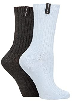 Glenmuir Ladies Light Cushioned Bamboo Boot Socks Pack of 2