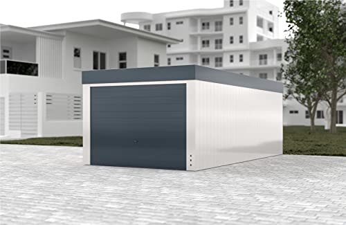 Fertiggarage Lackiert mit Schwingtor