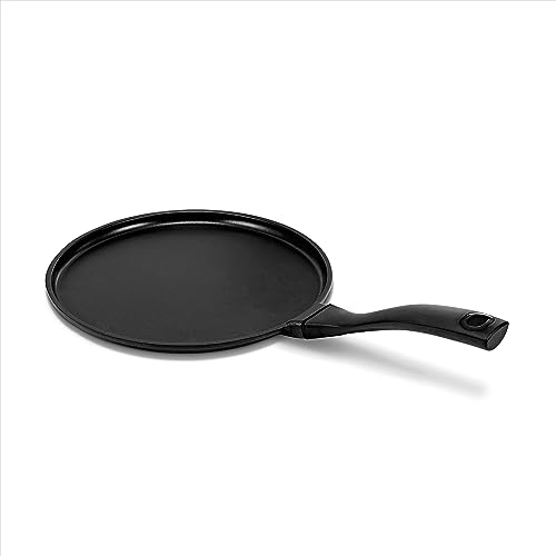 Alva Energy 11″ Ceramic Nonstick Crepe Pan – No PFAS/PFOA/PTFE, Ultra‑Low Oil Release, Works on Gas/Electric/Induction, Lightweight & Easy Cleanup & Stay-Cool Handle