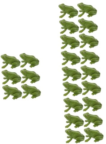 Toyvian 24 Tiermodell-Spielzeug tortendeko Einschulung Kuchendekoration Mini-Froschfiguren Tierfiguren Spielzeug Pflanzentöpfe Kuchen Spielzeug Frösche Modelle Spielzeugfrösche Panda