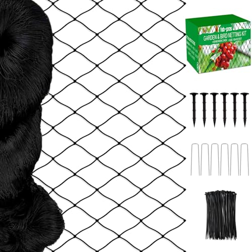 Vogelnetz, Gartennetz mit 5,1 cm Maschennetz als Geflügelnetz für Hühnerstall, robustes Nylon-Netz für Gartenschutz, Obstbaumnetz für Obstgarten gegen Eichhörnchen, Hirsche