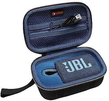XANAD Hard Case for JBL Go3 / Go 3 Eco Portable Wireless Bluetooth Speaker - Travel Protective Carrying Storage Case Bag(Blue)