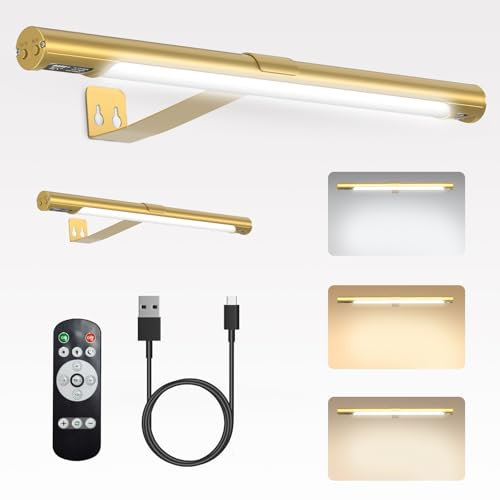 CkeyiN Pro 2 PCS Lampe Murale Sans Fil,LED Sans Fil à Télécommande,avec 3 modes d’éclairage,avec Detecteur Mouvement minuterie, Lumiere Rechargeable USB pour la fresque les fléchettes Placard