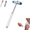 Neurologischer Reflexhammer,Medizinischer Neurologischer Hammer,Neuro Reflexhammer mit Doppel-Kunststoffkopf,Blau Medizinischer Reflexhammer für Hautreflexe und Oberflächenreaktionen Untersuchungen