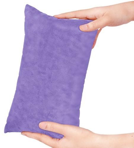 Winmany Kleines Kissen, 27,9 x 17,8 cm, Mini-Kissen mit abnehmbarem Plüsch-Kissenbezug, rechteckiges Kissen, Handgelenk, Knie, Nacken, Lendenwirbelsäule, Reisen, kleines Kissen für Erwachsene