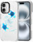MOSNOVO Hülle für iPhone 16 – Durchsichtige, schlanke, stoßfeste TPU+PC-Handyhülle, [6,6 Fuß Fallschutz/Anti-Abziehen] - Weltraum-Schildkröte