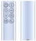 TCNOUMT New Fan Remote Control Suitable for Dyson TP05 TP4A TP4B Pure Cool Air Purifier Tower Fan Accessories, Silver, Non-metallic material