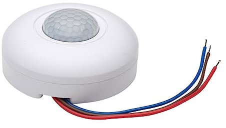 WOONEKY Infrarotsensor Bewegungssensor Lichtschalter Ac220v-240v Pir Deckensensor 2000w Weiß Für Innen Außen Hausflur Garage Treppenhaus Beleuchtung