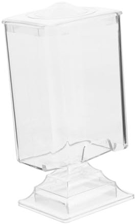 AUTSUPPL Transparent Nail Wipe Dispenser Box for Makeup Remover Pads Compact Lighthouse Design for Bathroom Vanity Storage Versatile Cotton Organizer