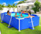 LuxPool Piscina fuori terra, piscine profonde con telaio, piscina per famiglie, grande fuori terra facile set, piscine all'aperto per bambini e adulti, 2,1 m x 121,9 x 61 cm