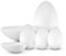 Netuno 4 Stück Styroporeier 1x30cm 1x20cm 2x18cm Set Eierset Eier aus Styropor weiß Deko-Styroporeier Ostereier ideal für Ostern Dekoration Basteln Modellierung als Geschenk Verschiedene Größe