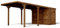 CERLAND Einfacher Carport aus Holz, 21 m² mit Anhang Léon, 322 x 649 x 269 cm