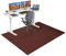 Tappetino per sedia in legno duro 160 x 210 cm tappetino antiscivolo per sedia da gioco tappetino per sedia da ufficio tappetino grande ufficio gaming protezione della stanza tappetino rigido per