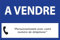 Panneau Personnalisable A VENDRE 600x400 mm (Bleu)
