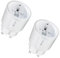 KETOTEK Mini Enchufe Inteligente, WiFi Enchufe Alexa Medidor Consumo, Compatible con Alexa y Google Assistant, Tomada Inteligente Programable con Temporizador, Control Remoto y Voz, 2 PCS