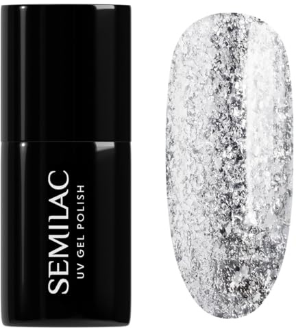 Semilac UV Nagellack 292 Silver Shimmer 7 ml