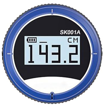 Xummpxuk Digitales Lineal-Roller, LCD-Display, flach, gebogen, präzises zylindrisches Lineal für Sanitärarbeiten, elektrische mechanische Arbeiten, Bau, Holzbearbeitung, Handwerk, Zuhause