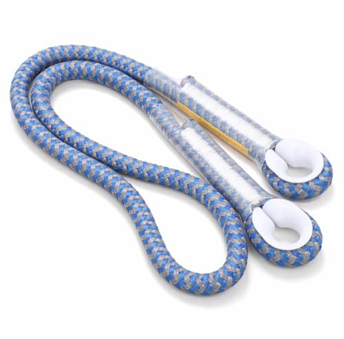 2Pcs 22KN Eye To Eye Pre-Sewn Rock Climbing Rope Dia 8mm/0.3in Tree Climbing Gear Prusik Rope Arborist Rope Climbing Gear Lanyard for Safety Rappelling Abseiling, 80cm