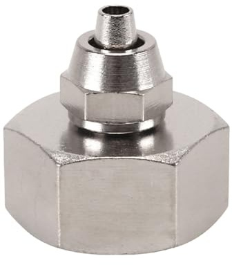 Issimober Plumbing Connector Adapter for Refrigerator Water Filter 3/4 Female to 1/4 Connector Brass Hose Adapter Compatible with German Refrigerators Fridges and Freezers