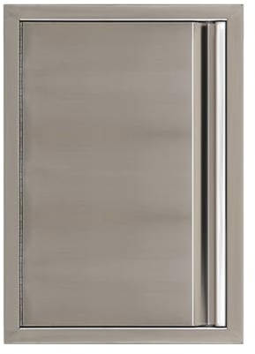 Aptliton Heavy-Duty Stainless Steel Sliding Door Hardware - Outdoor Kitchen Access Door, 24x24 Inch Flush Mount Cabinet Door for BBQ Island and Grilling Station
