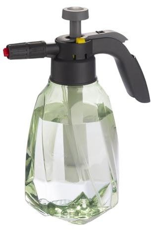 Pitadue Regadera de gran presión para interiores, 1,5 L, botella de agua transparente para interiores y exteriores, rociador de flores, regadera de alta presión
