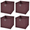 Stick&Shine Faltbare Aufbewahrungsboxen in verschiedenen Farben, 33 x 33 x 33 cm braun