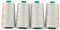 ACKERMANN 4X 5.000m UNIVERSAL NÄHGARN, Stärke 120, Qualitätsgarn, Overlock Garn, Garn für Overlock-Nähmaschinen (8097 Hellgrau)