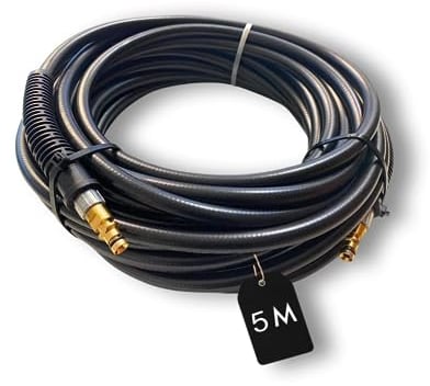 Hochdruckschlauch geeignet für Kärcher Hochdruckreiniger K2 K3 K4 K5 K6 K7 Home Garden Serie 2008 mit Click Quick Connect Stecksystem wie 2.641-721.0 mit beidseitigem Quick Click Anschluss (5 Meter)